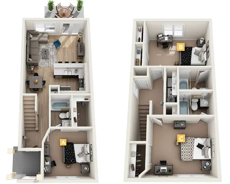 Three bedroom apartment