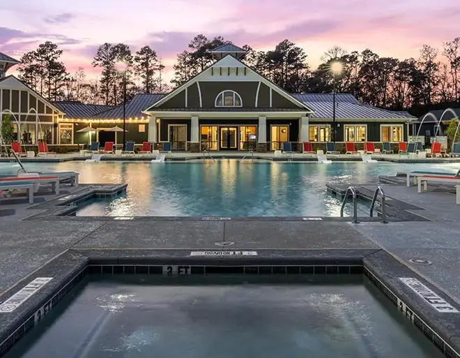 resort style pool